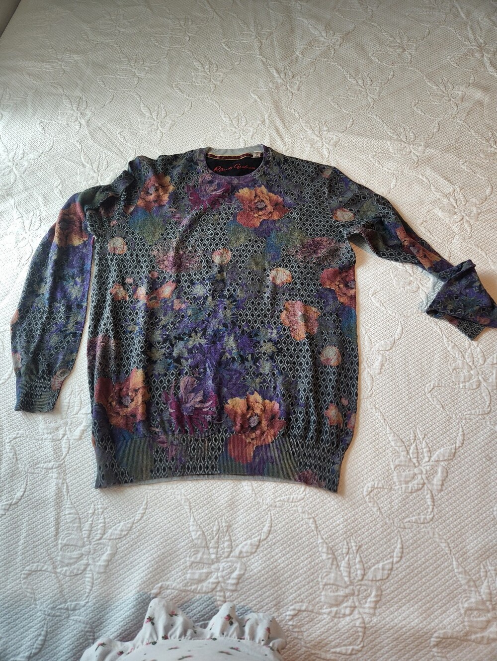 Robert Graham Multicolor Floral Crewneck Sweater